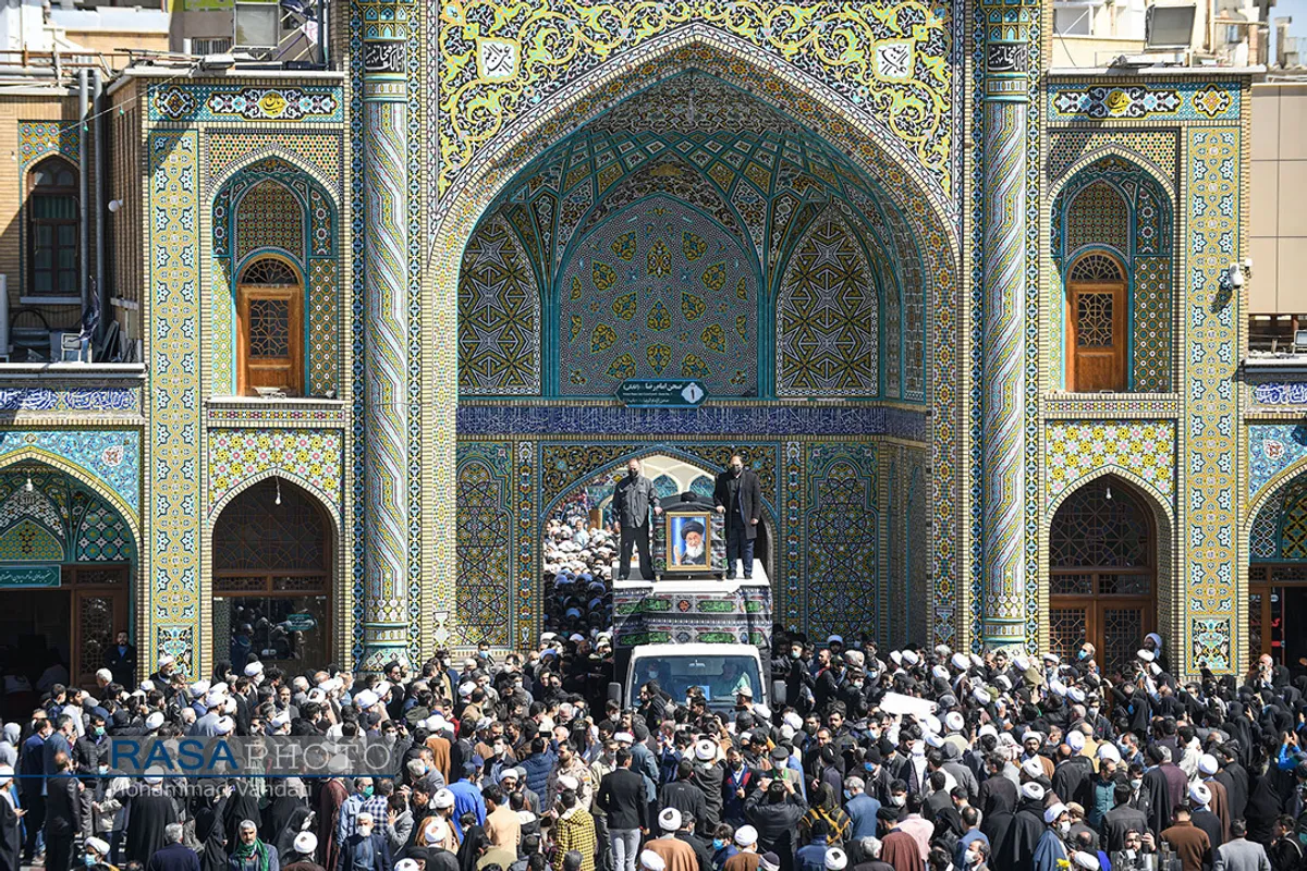 تشییع پیکر آیت الله علوی گرگانی در قم