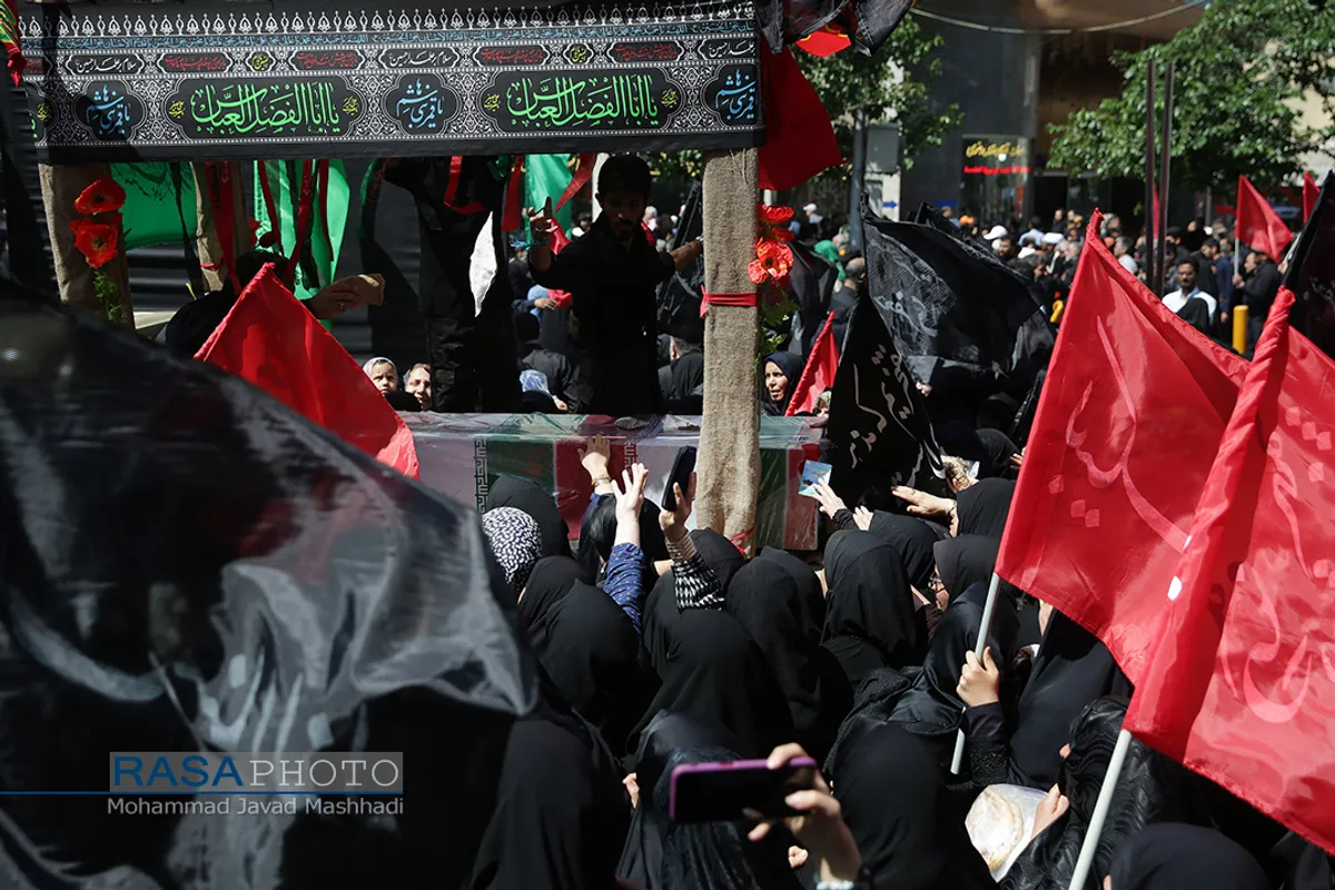 تشییع شهید و عزاداری روز شهادت حضرت امام جعفر صادق (علیه السلام) در مشهد