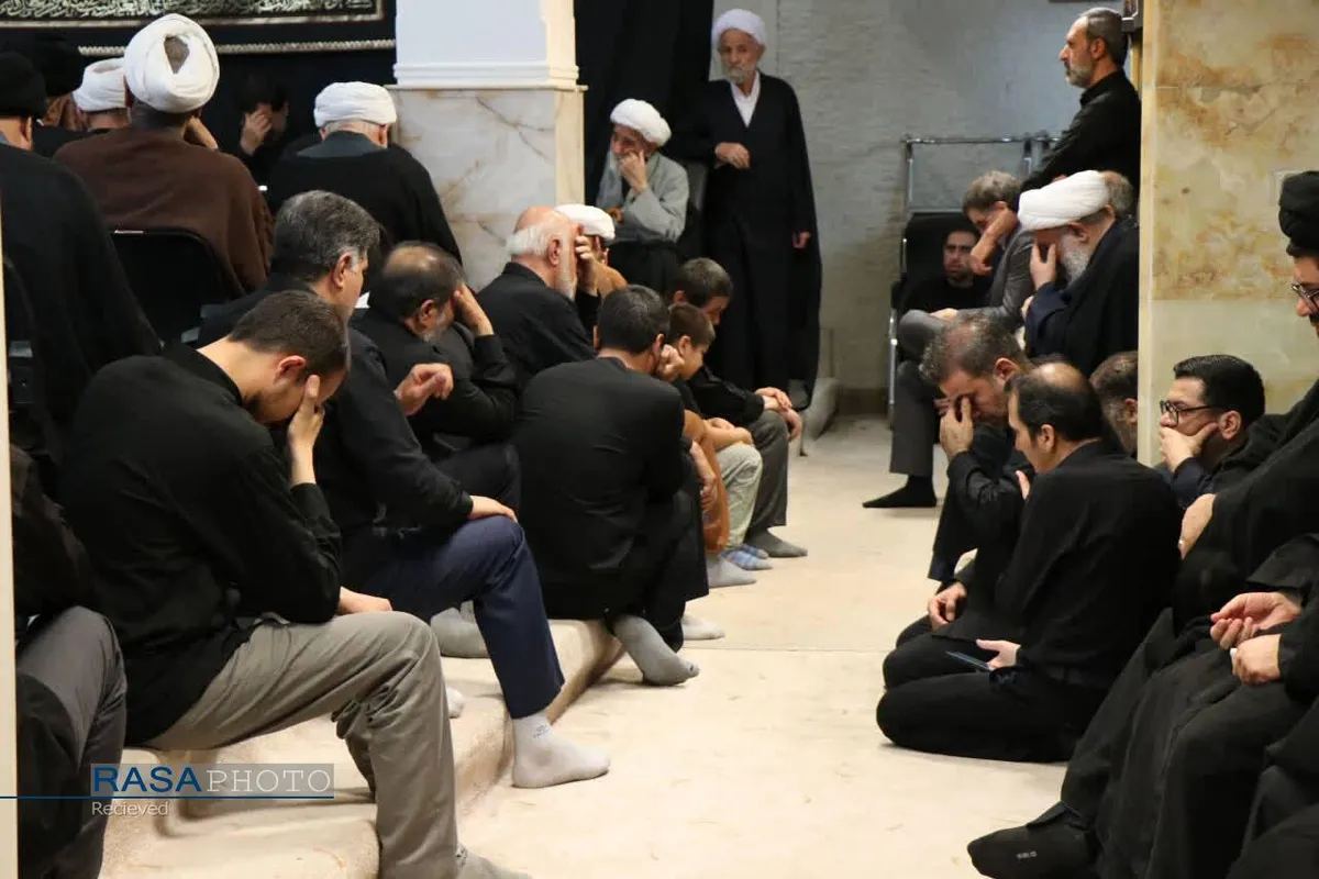 مراسم عزاداری تاسوعای حسینی در بیت حضرت آیت الله نوری همدانی