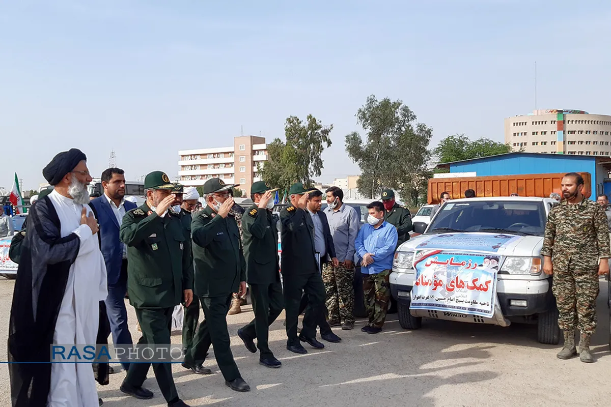 مراسم آغاز رزمایش مواسات و کمک مؤمنانه&lrm; در اهواز