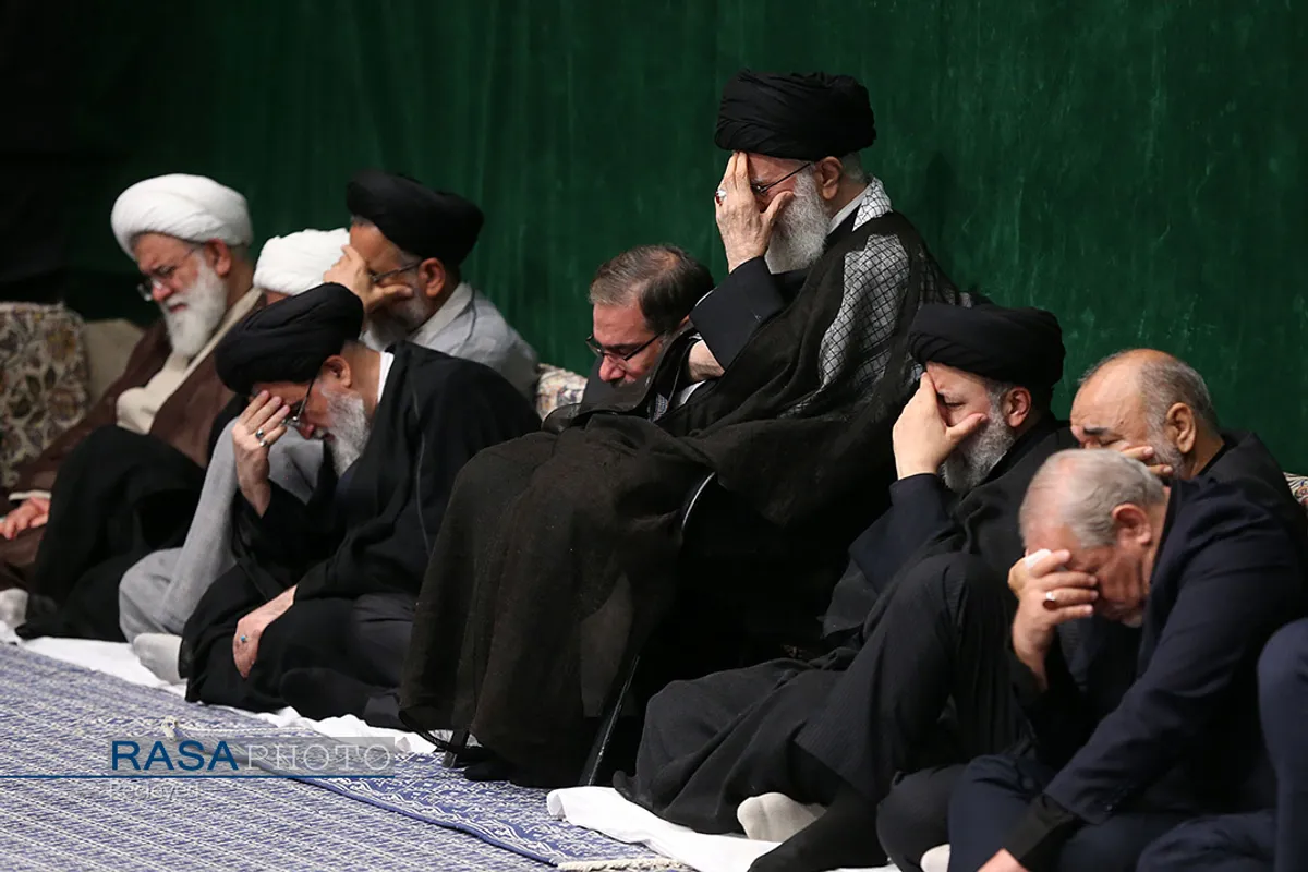 آخرین شب مراسم عزاداری حضرت اباعبدالله الحسین (علیه&zwnj;السلام) با حضور مقام معظم رهبری