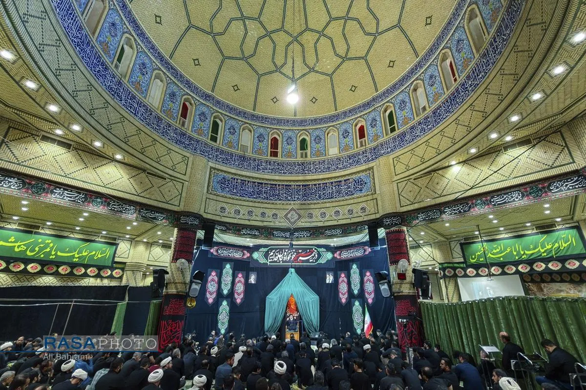 عزاداری شب سوم محرم در هیئت ثارالله قم