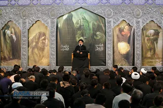 مراسم سوگواری حضرت اباعبدالله&zwnj;الحسین(ع) در هیئت ثارالله قم&lrm;