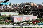 حضور مردم در میدان آزادی کرمان جهت وداع با شهید قاسم سلیمانی