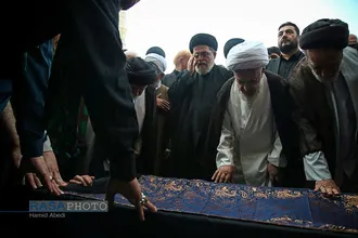 تشییع همسر آیت الله شبیری زنجانی