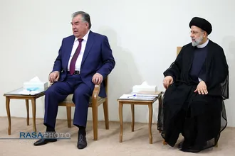 دیدار رئیس جمهور تاجیکستان و هیئت همراه با رهبر معظم انقلاب