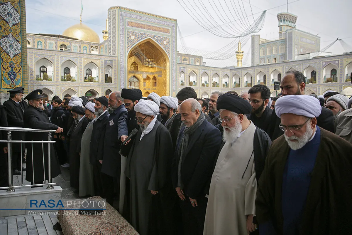 تشییع پیکر آیت&zwnj;الله موسوی خلخالی در مشهد