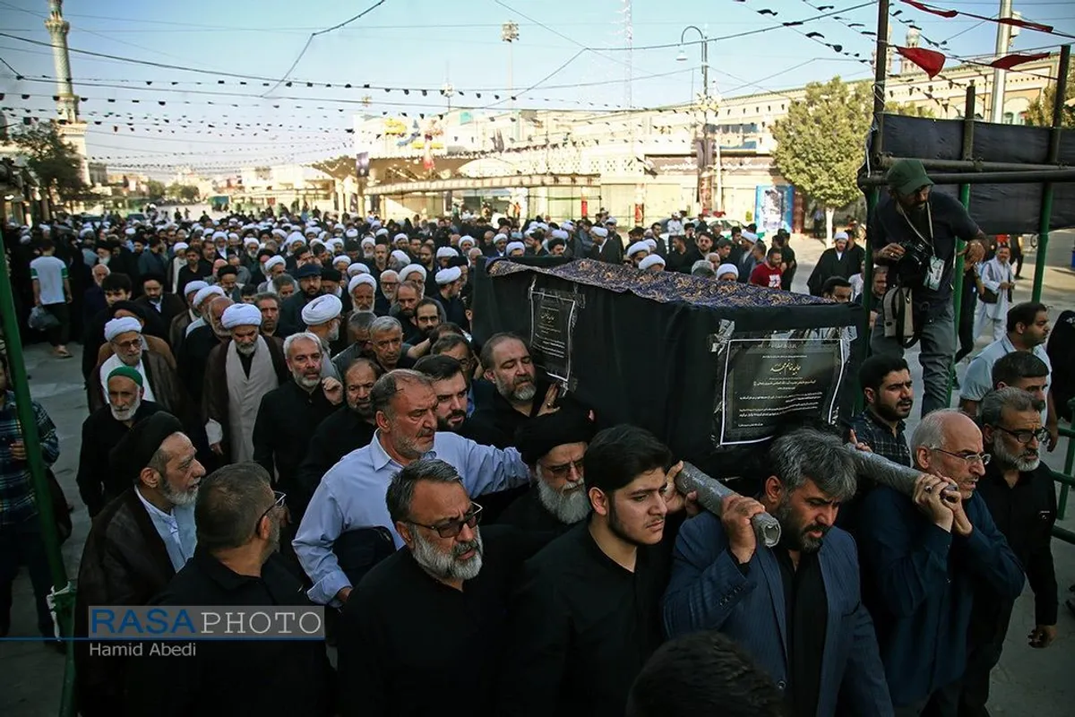 تشییع همسر آیت الله شبیری زنجانی