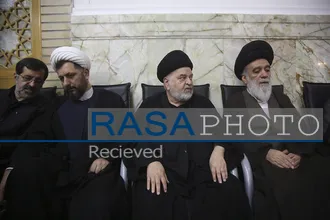 بزرگداشت رهبر شهید انقلاب از سوی آیت&zwnj;الله مکارم شیرازی در حرم مطهر
