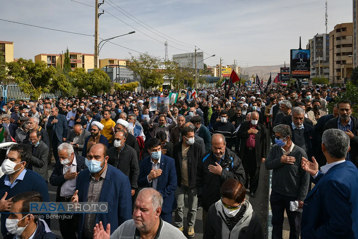 تشییع شهید مدافع امنیت حجت&zwnj;الاسلام &laquo;محمد مؤیدی&raquo; در شیراز&lrm;&lrm;