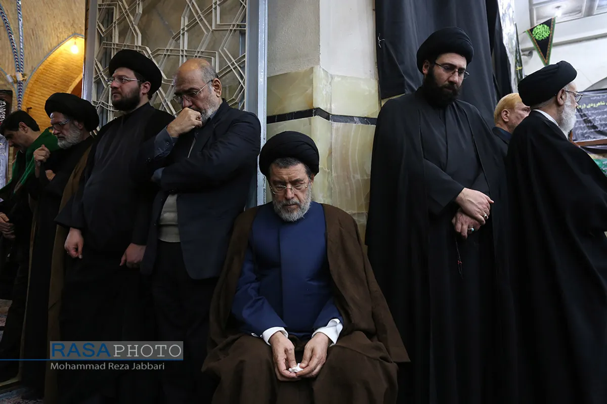 مراسم چهلمین روز رحلت مرحوم آیت الله هاشمی شاهرودی در مسجد اعظم قم
