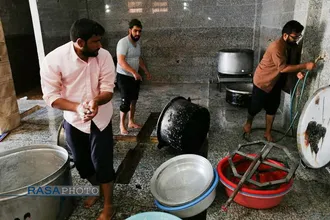 فعالیت&zwnj;های جهادی طلاب در منطقه سیل زده کرمان