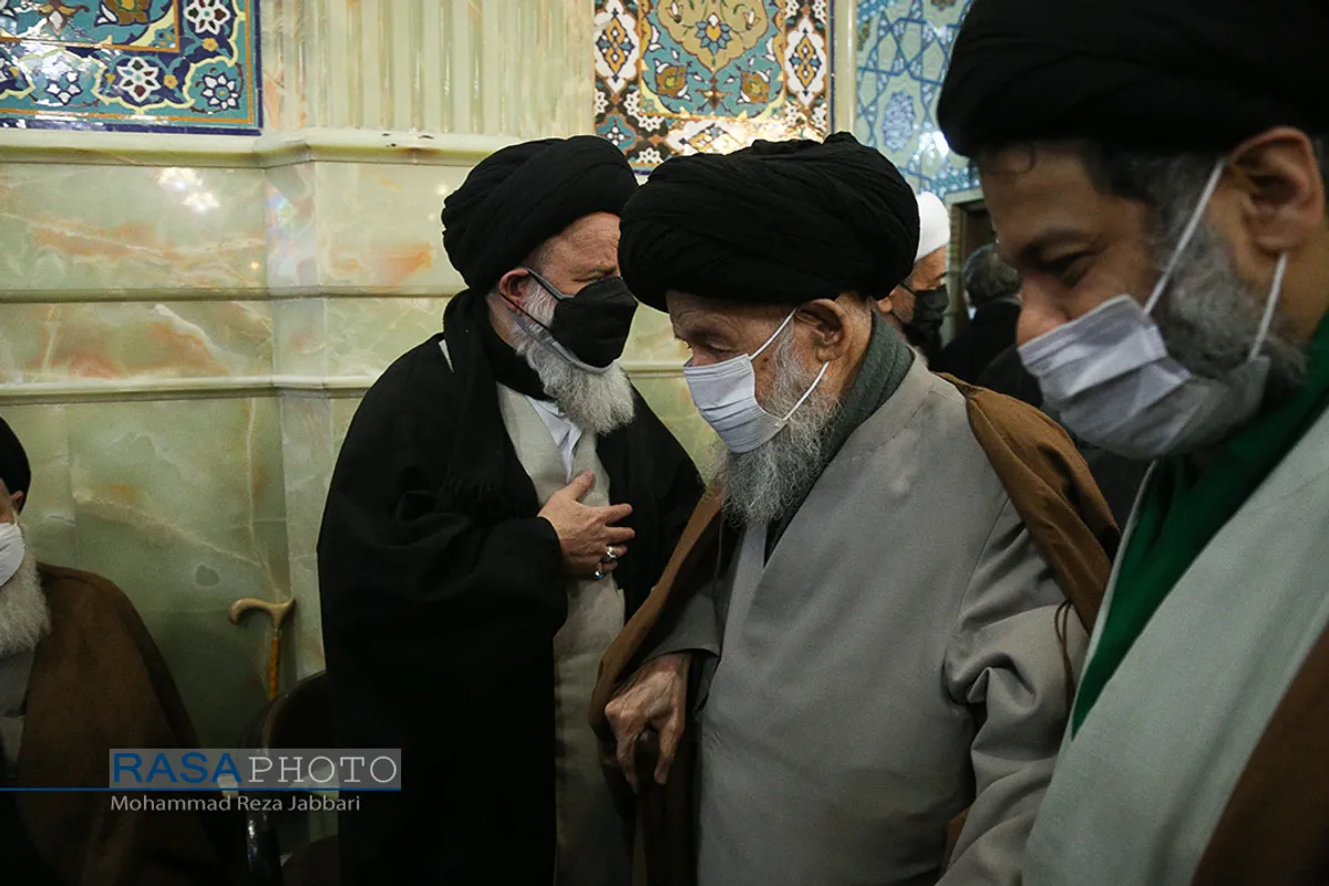 مراسم ترحیم حضرت آیت الله صافی گلپایگانی با حضور مراجع، علما و شخصیت&zwnj;های حوزوی