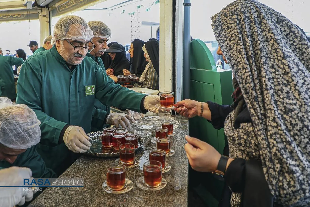 عزاداری روز تاسوعای حسینی در حرم مطهر رضوی