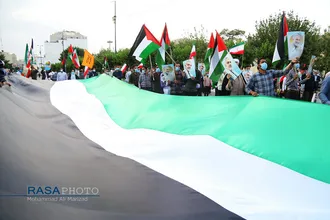 قم | جشن پیروزی&zwnj; جبهه مقاومت در نبرد غزه