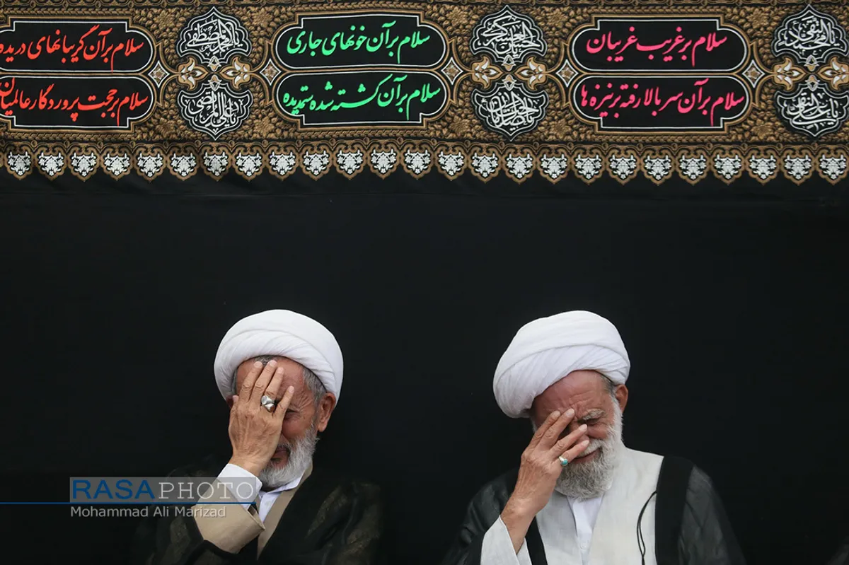 عزاداری روز هشتم محرم در بیت حضرت آیت الله شبیری زنجانی