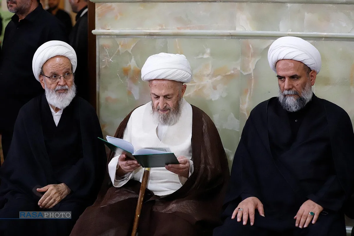 تشییع پیکر آیت الله علی نکونام گلپایگانی عضو جامعه مدرسین حوزه علمیه قم