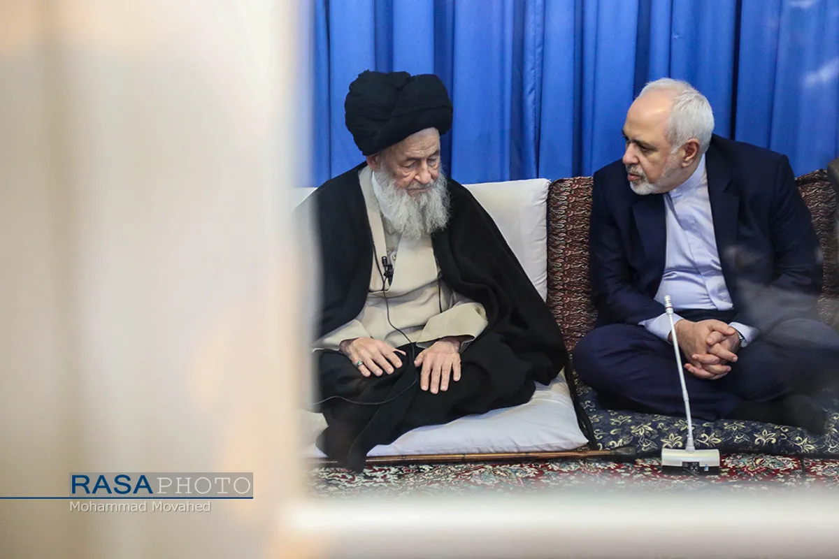 دیدار ظریف وزیر امور خارجه با علما و مراجع تقلید در قم
