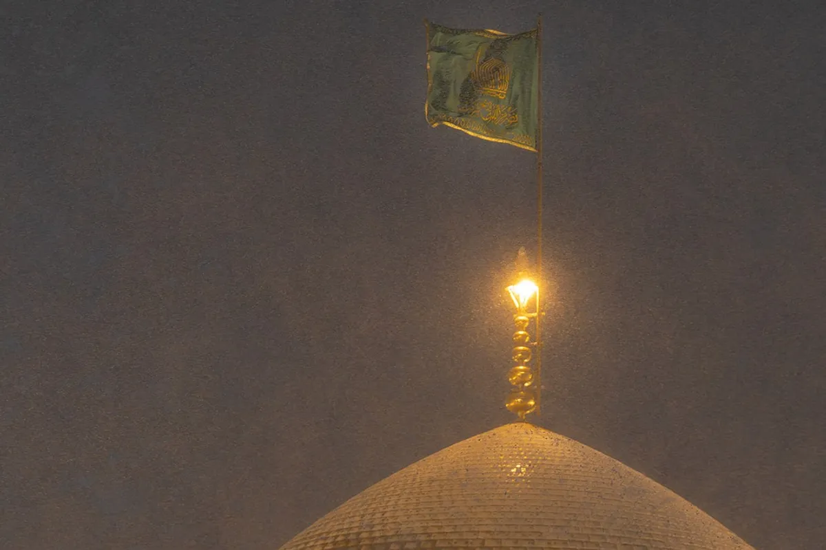 بارش برف در حرم امام رئوف (علیه&zwnj;السلام)