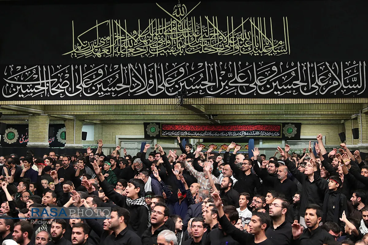 آخرین شب مراسم عزاداری حضرت اباعبدالله الحسین (علیه&zwnj;السلام) با حضور مقام معظم رهبری