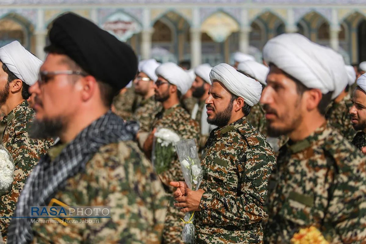 &laquo;عهد سربازی&raquo; نیرو&zwnj;های مسلح با امام زمان (عج) در جمکران&lrm;&lrm;