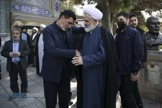 مراسم تشییع و خاکسپاری ابوالشهید حاج&zwnj;آقا عبدالله طائب
