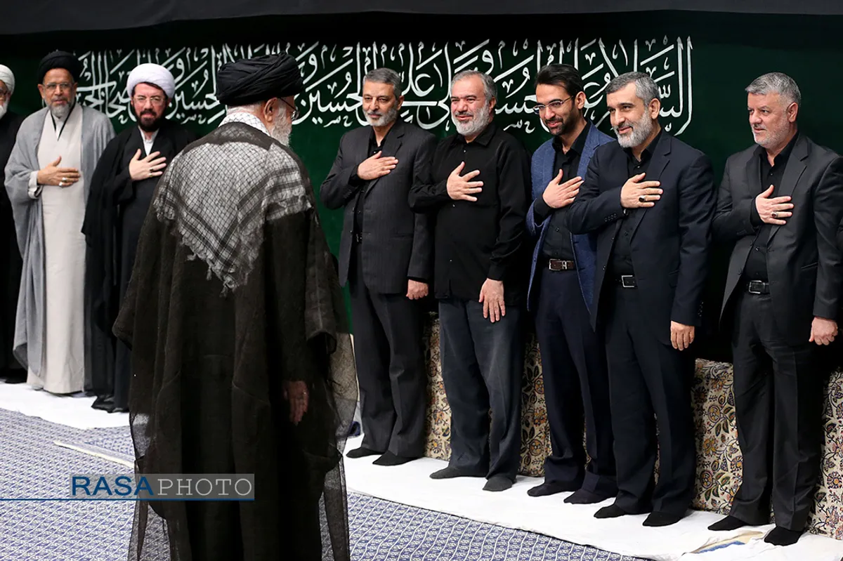 مراسم عزاداری حضرت اباعبدالله الحسین (علیه&zwnj;السلام) در شب تاسوعا با حضور رهبر انقلاب