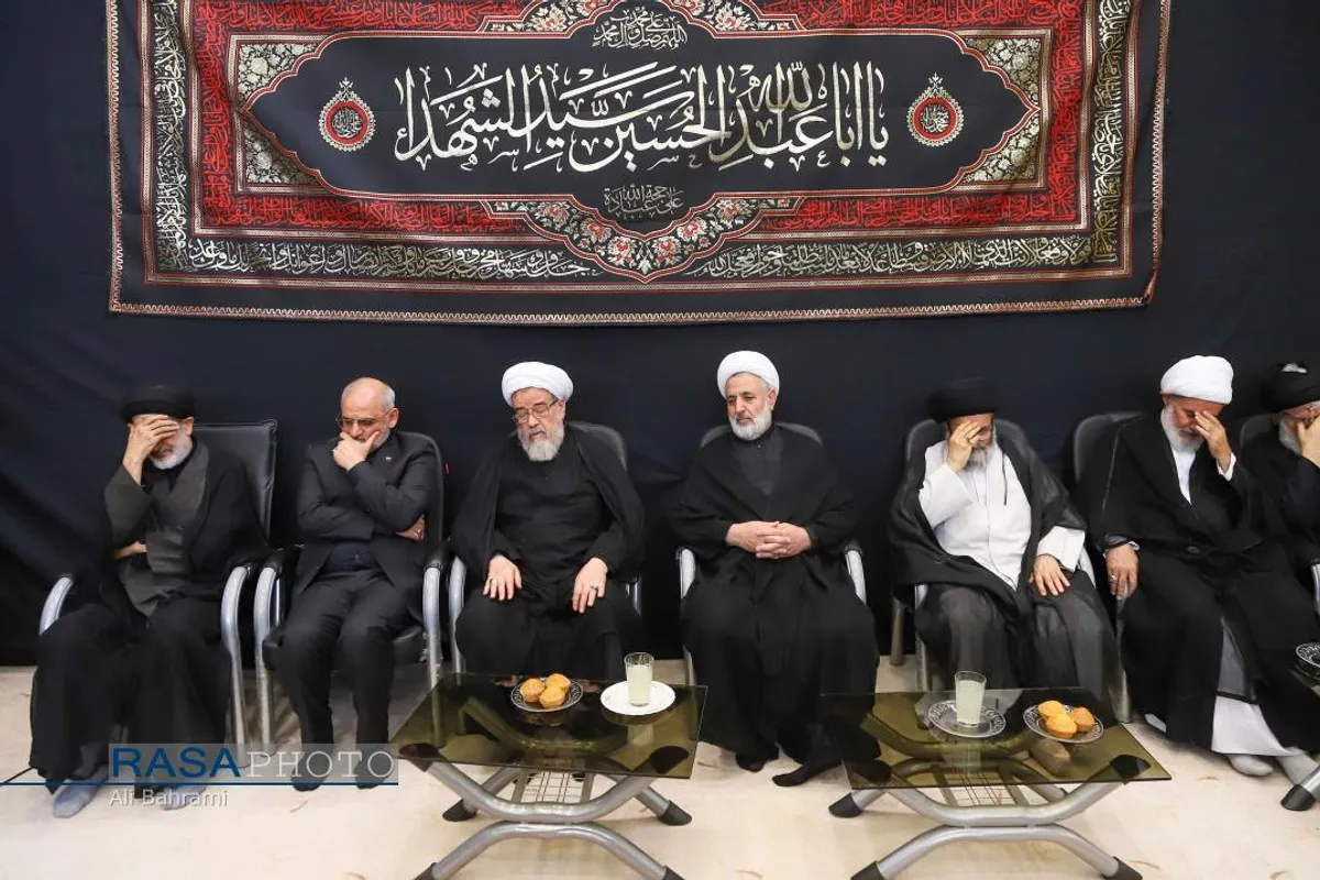عزاداری روز تاسوعای حسینی با حضور حضرت آیت الله نوری همدانی