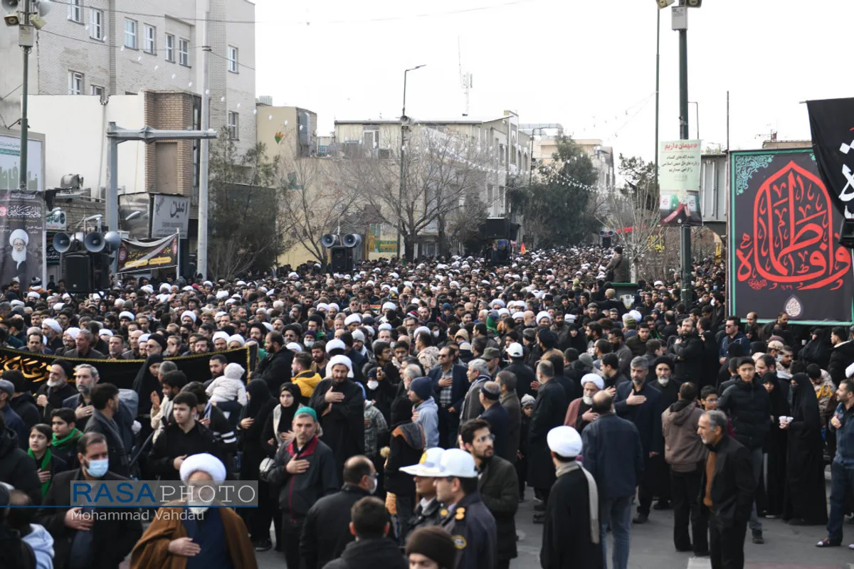 عزاداری شهادت حضرت زهرا (سلام الله علیها) با حضور حضرت آیت الله وحید خراسانی