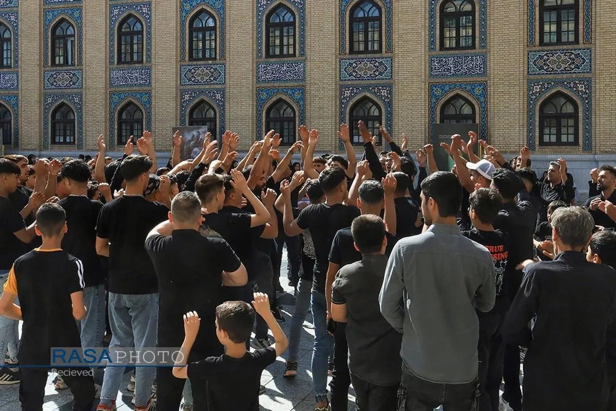 عزاداری تاسوعای حسینی در حرم مطهر رضوی