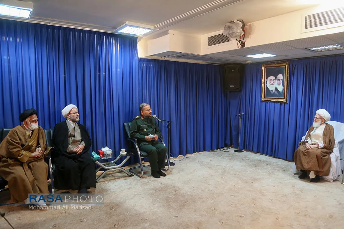 دیدار رئیس سازمان بسیج مستضعفین با مراجع تقلید و علما در قم