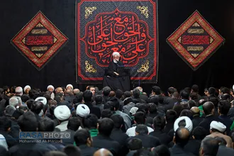 دسته عزاداری شهادت حضرت امام امیر المومنین (ع) با حضور حضرت آیت الله وحید خراسانی
