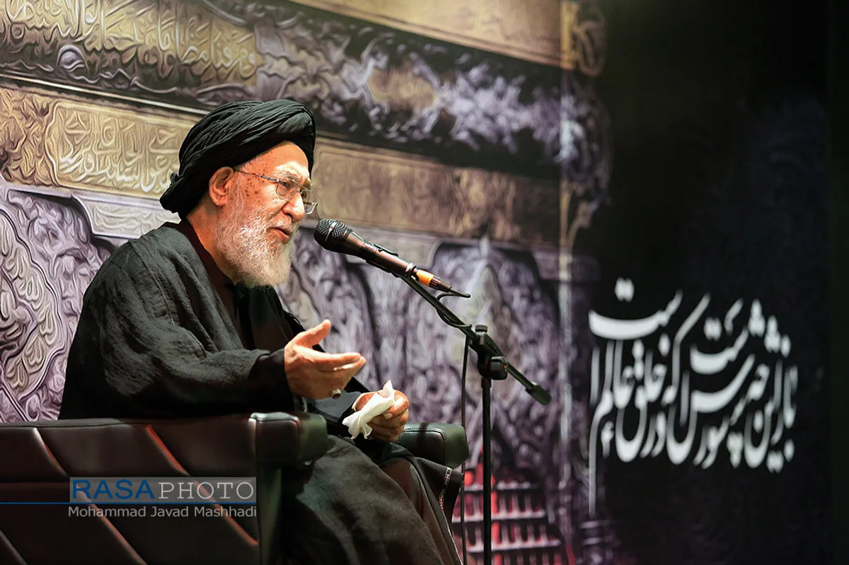 عزاداری روز تاسوعای حسینی با سخنرانی آیت الله سیدان