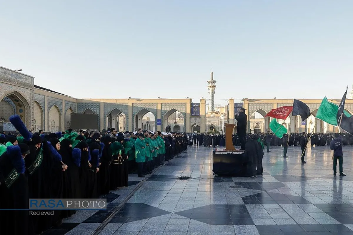 عزاداری روز شهادت حضرت صدیقه کبری (سلام&zwnj;الله&zwnj;علیها) در حرم مطهر رضوی