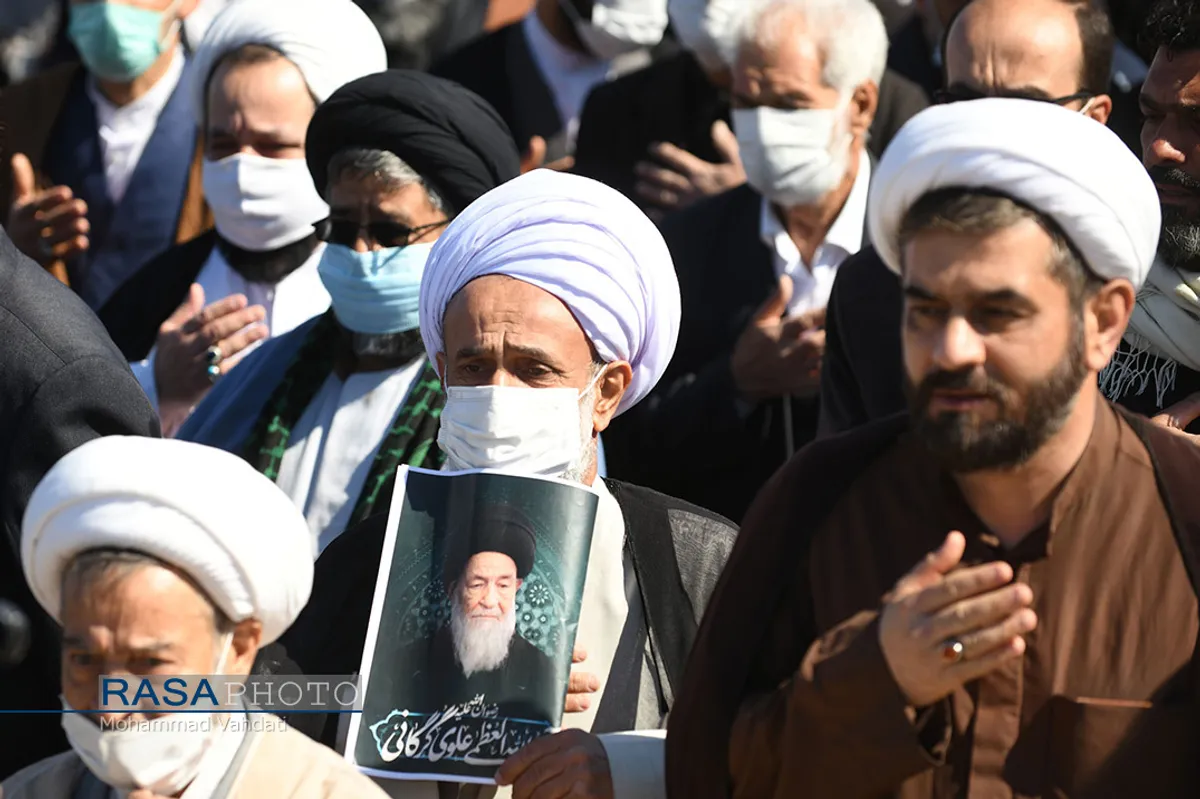 تشییع پیکر آیت الله علوی گرگانی در قم