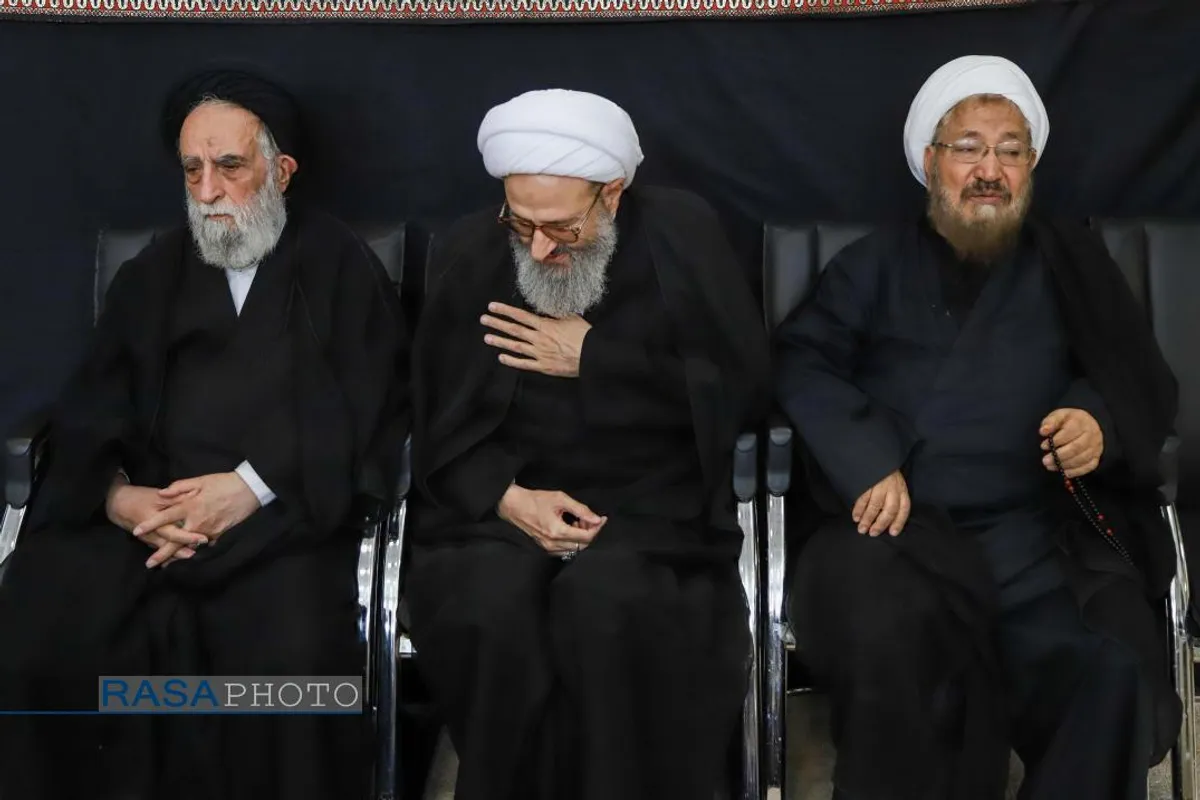 عزاداری روز اربعین حسینی (ع) در بیوت حضرات آیات نوری همدانی و مکارم شیرازی