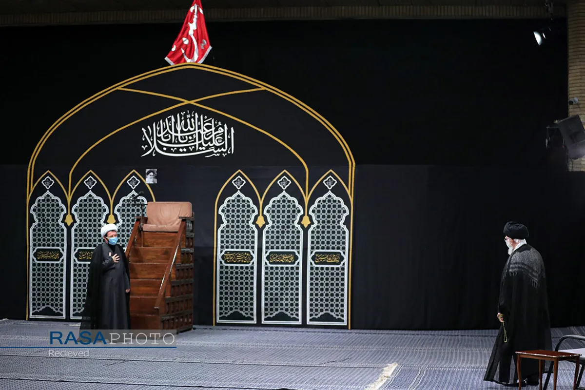 آخرین شب مراسم عزاداری حضرت اباعبدالله الحسین (علیه&zwnj;السلام) با حضور رهبر انقلاب