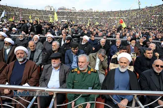 مراسم تشییع مجاهد کبیر شهید سیدحسن نصرالله و شهید سیدهاشم صفی&zwnj;الدین