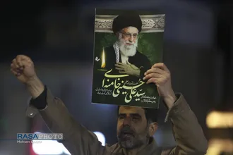 خروش انتقامی مردم قم در شب عزاداری شهادت امام خامنه&zwnj;ای (قدس&zwnj;سره)