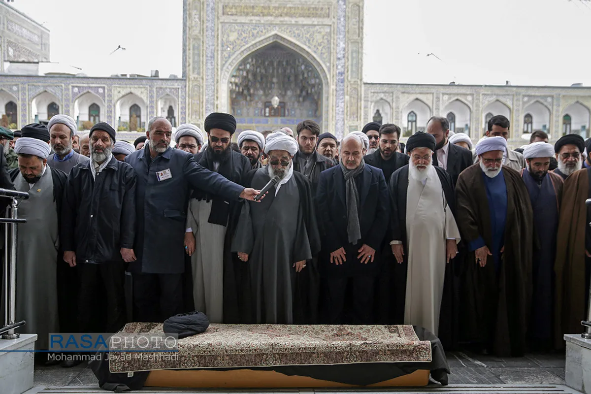 تشییع پیکر آیت&zwnj;الله موسوی خلخالی در مشهد