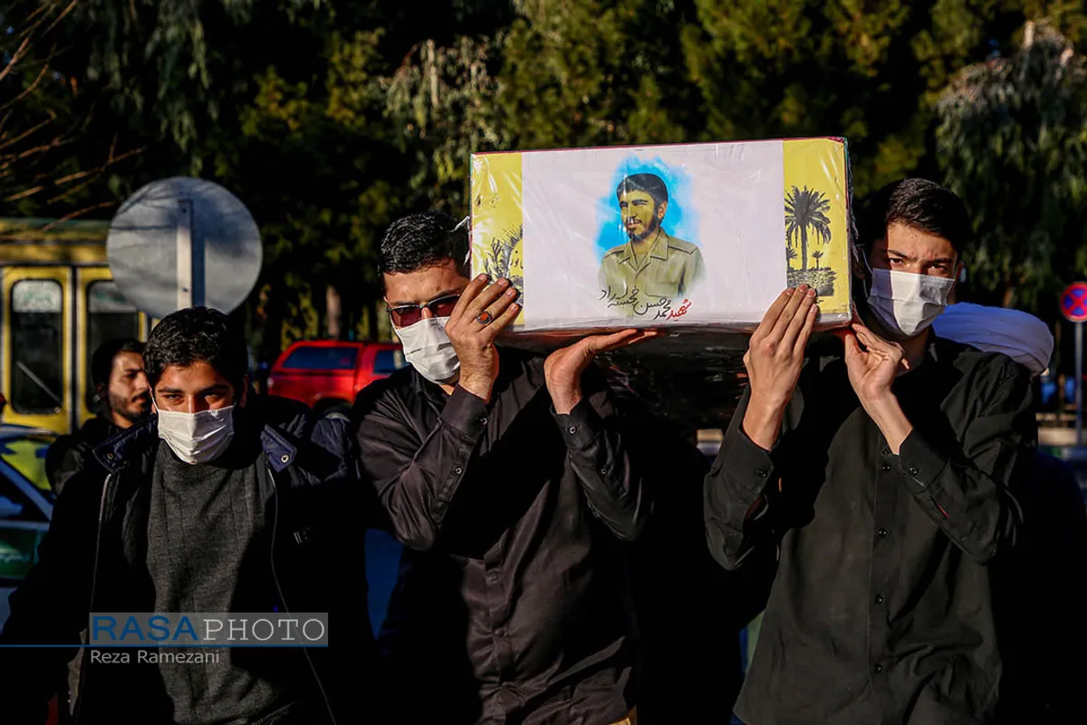 سالگرد شهادت حاج قاسم سلیمانی در بزرگترین گلزار شهدا مدافع حرم