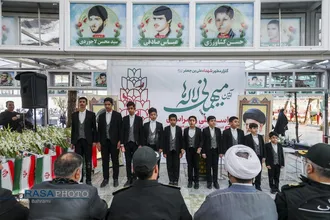 مراسم میهمانی لاله&zwnj;ها در گلزار شهدای علی بن جعفر (ع) قم