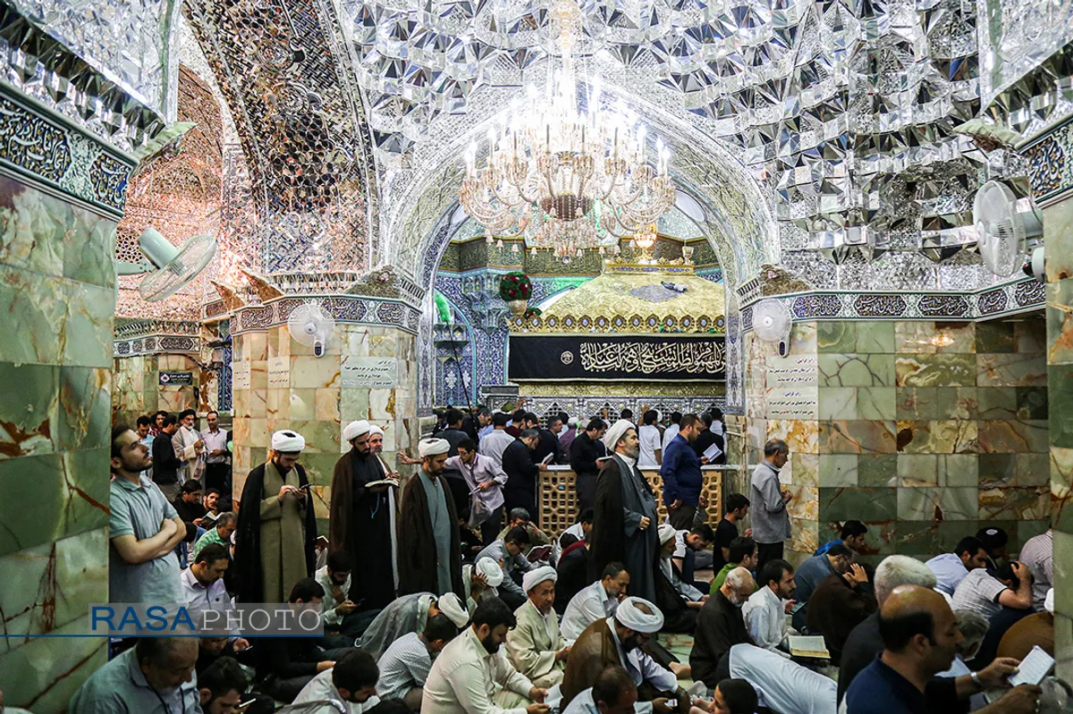 مراسم دعای عرفه در حرم حضرت معصومه (سلام الله علیها)