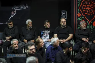 مراسم عزاداری شام غریبان حسینی در جوار محل شهادت قائد شهید