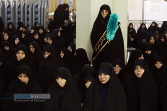 آیین شمع گردانی و خطبه خوانی شام وفات حضرت معصومه (س)