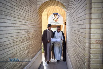 جشن عمامه گذاری جمعی از طلاب حوزه منصوریه شیراز&lrm;&lrm;