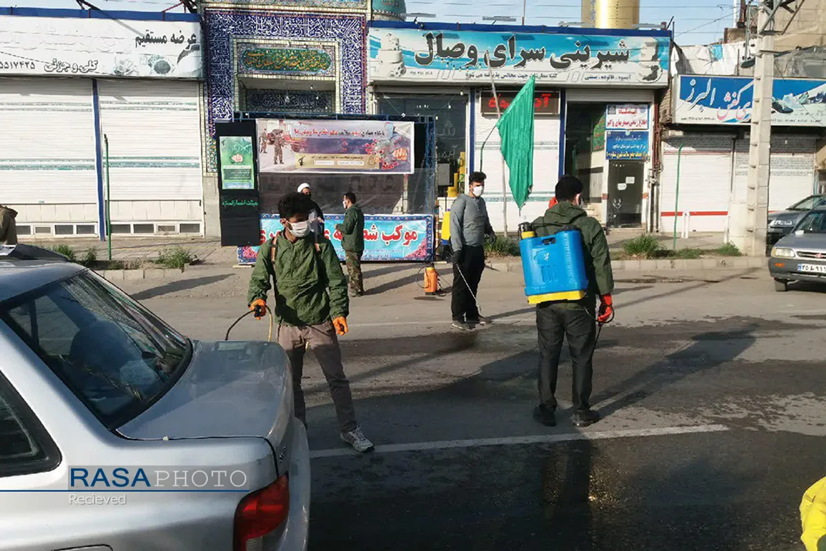 فعالیت&zwnj;های جهادی طلاب نیشابور برای مقابله با کرونا