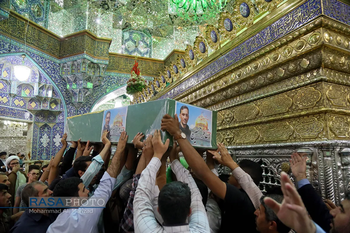 تشییع پیکر مطهر دو شهید مدافع حرم در قم