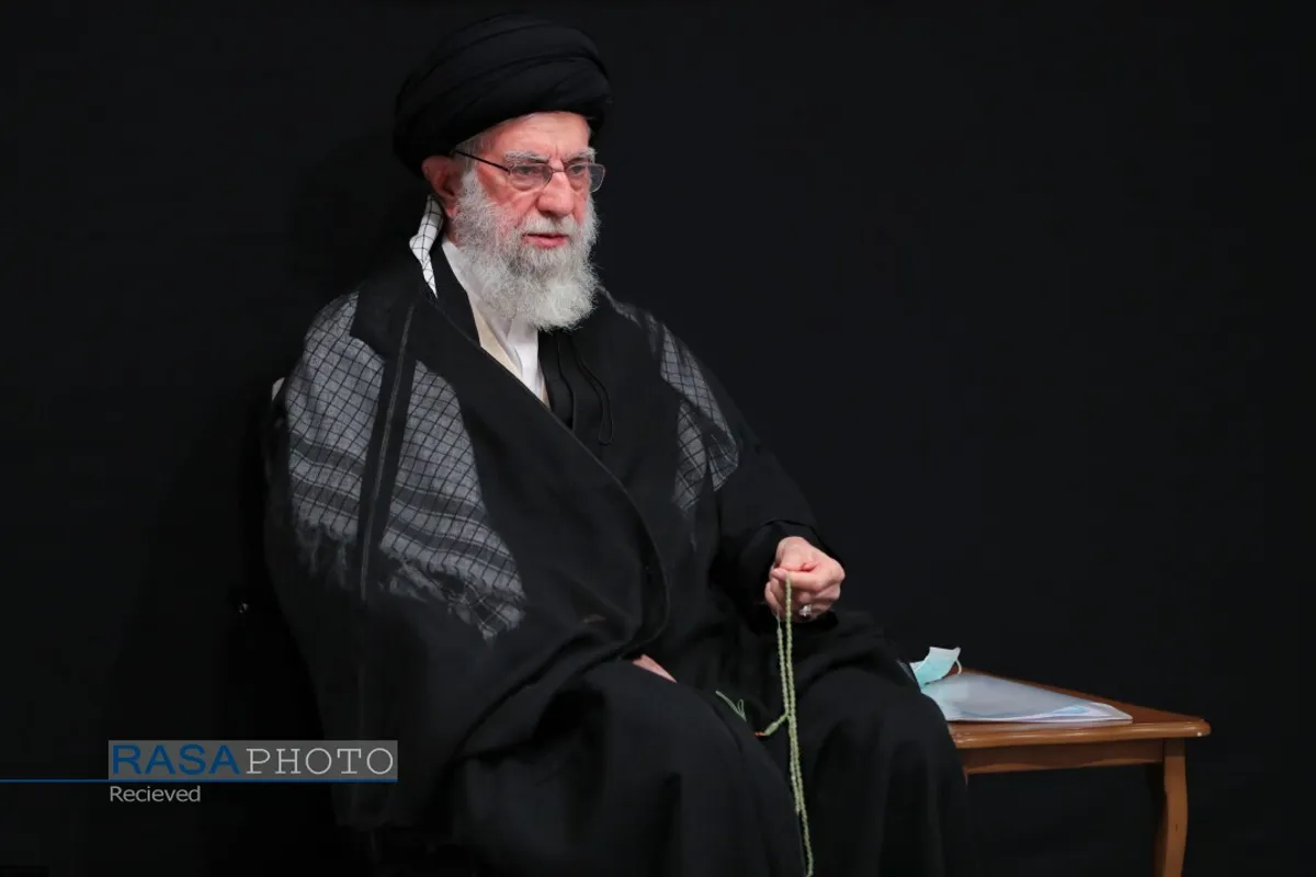 مراسم عزاداری روز اربعین هیئت&zwnj;های دانشجویی در حضور رهبر انقلاب