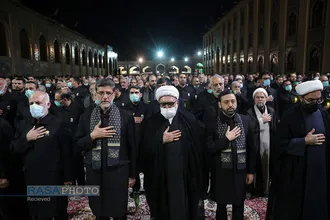 مراسم شام&zwnj;غریبان حضرت سید الشهداء (علیه السلام) در حرم مطهر رضوی